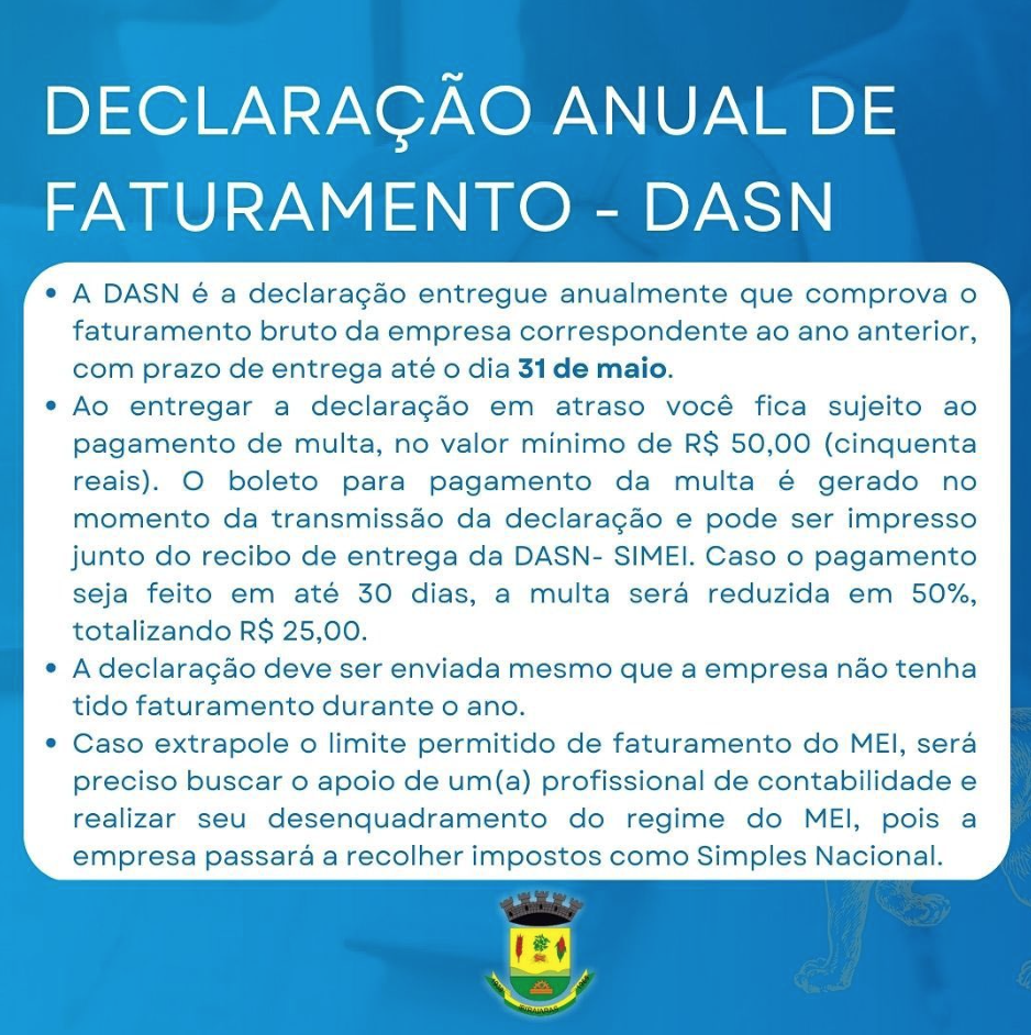 Orientações Sala do Empreendedor empresas, exemplo: declaração faturamento