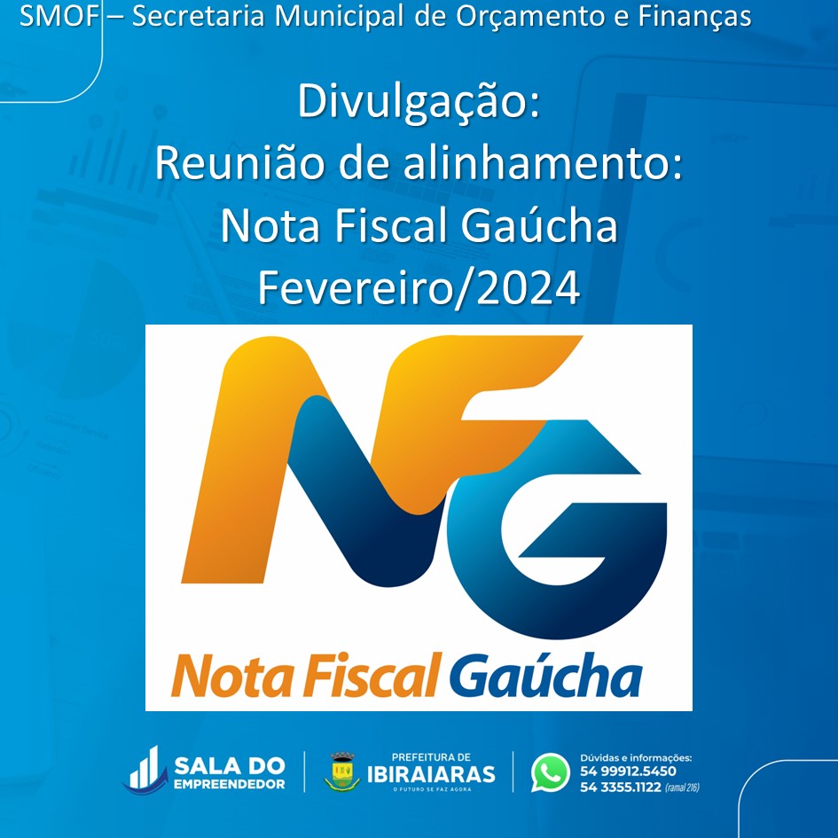 Reunião Nota Fiscal Gaúcha - NFG 001/2024