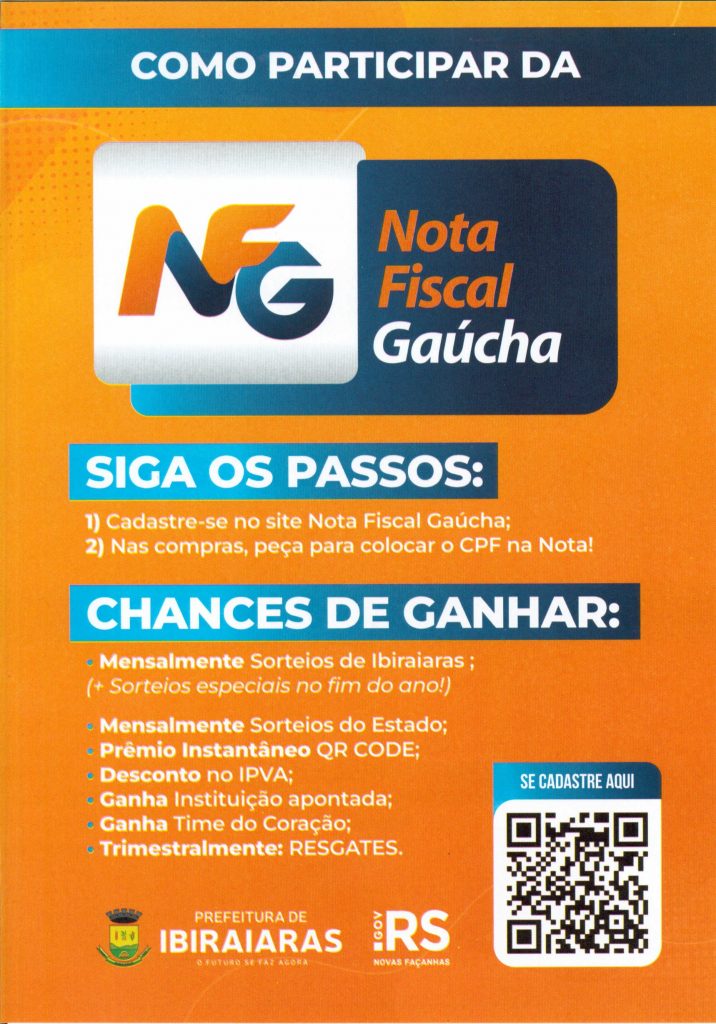 imagem folder NFG Nota Fiscal Gaúcha
