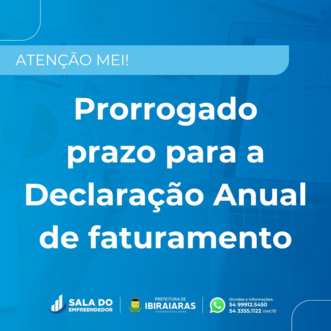 Card prorrogada Declaração MEI no RS