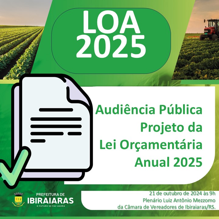 Card LOA 2025 Ibiraiaras RS