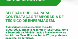 PROCESSO SELETIVO SIMPLIFICADO Nº0012025 AUTARQUIA HOSPITAL MUNICIPAL SÃO JOSÉ