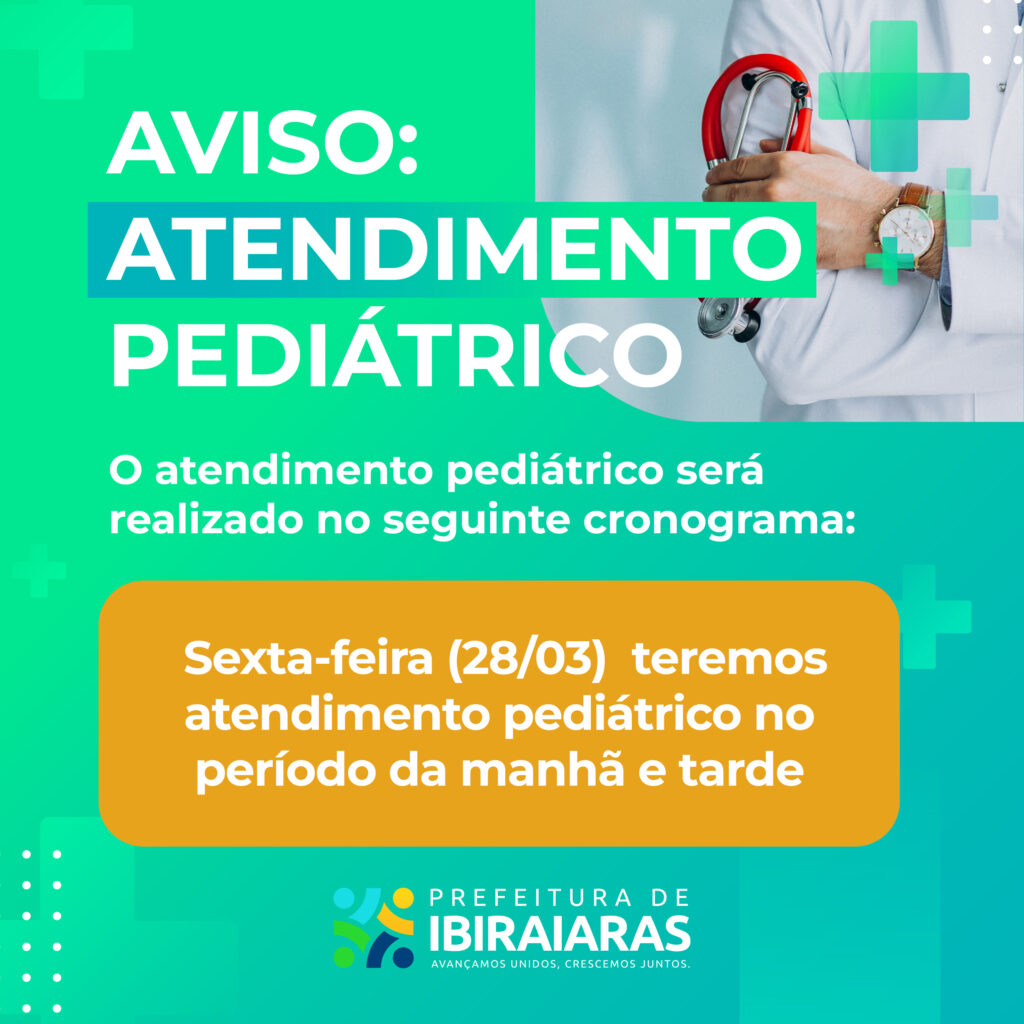 Aviso Atendimento Pediátrico 5